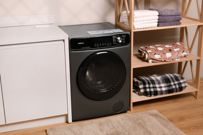 Washer-dryer ARDESTO front load Black Mars, 10(6)kg, 1400, A+++, 60cm, display, steam, inverter, silver