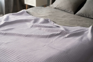 Ardesto Pique blanket 220x230cm, 100% cotton, light grey