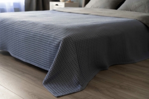 Ardesto Pique blanket 160х230cm, 100% cotton, light blue