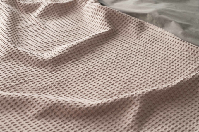 Ardesto Pique blanket 220x230cm, 100% cotton, beige