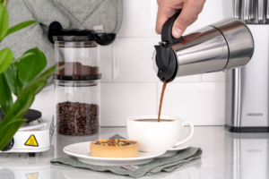 Ardesto Coffee Maker Gemini Apulia, 0.45l, 9 cups, stainless steel