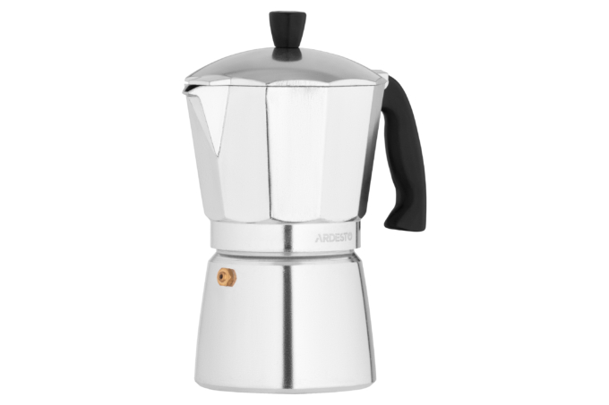 Гейзерная кофеварка Ardesto Gemini Cremona, 0.4л, 9 чашек, алюминий