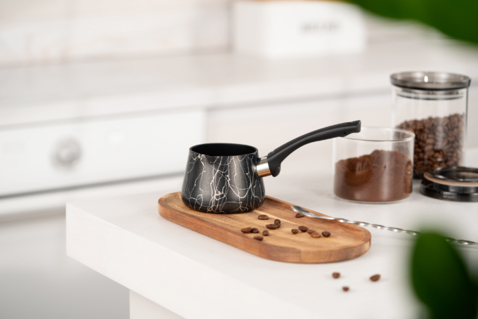 Ardesto Coffe pot Black Mars, 0.25l, aluminum, bakelite, black