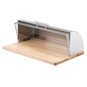 Ardesto Bread bin Gemini 39х27х15cm, wood, plastic, stainless steel