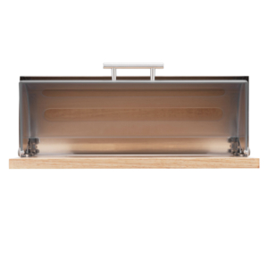 Ardesto Bread bin Gemini 39х27х15cm, wood, plastic, stainless steel