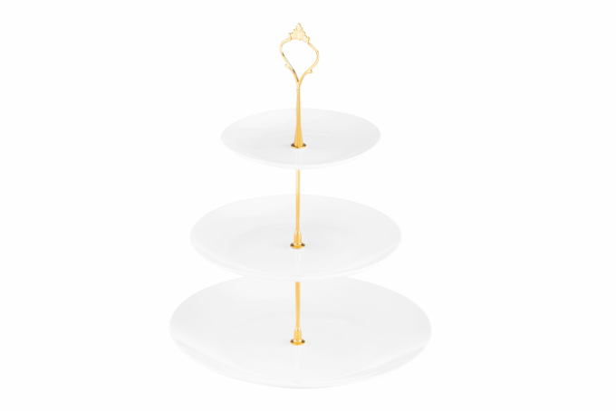 Ardesto Tier cake stand, 26.5х32сm, new bone china