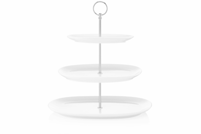 Ardesto Tier cake stand, 32х32сm, porcelain, white