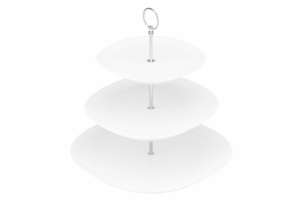 Ardesto Tier cake stand, 32х32сm, porcelain, white