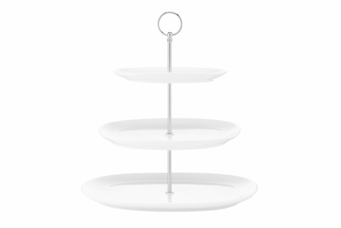 Ardesto Tier cake stand, 32х32сm, porcelain, white