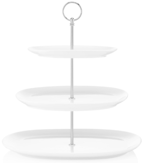 Ardesto Tier cake stand, 32х32сm, porcelain, white