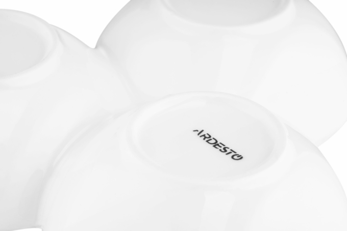 Ardesto Three-bowl, 17.7сm , new bone china