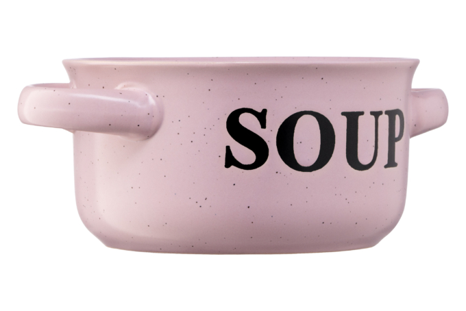 Бульонница Ardesto Alcor, 550мл, керамика, розовый