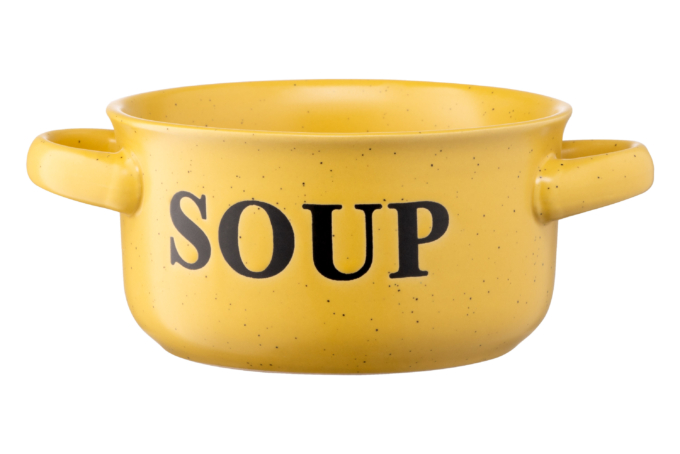 Бульонница Ardesto Alcor, 550мл, керамика, желтый