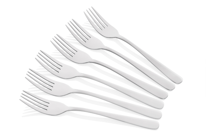 Набор столовых вилок Ardesto Black Mars Zenith, 6 приборов, нержавеющая сталь