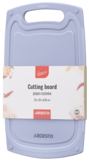 Дошка кухонна Ardesto Gemini, 33х20х0.85см, пластик, сірий