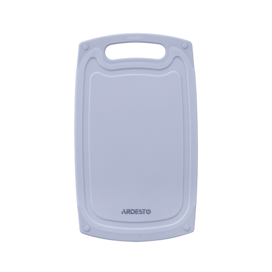 Ardesto Cutting board Gemini, 40х24.5х0.9cm, plastic, grey
