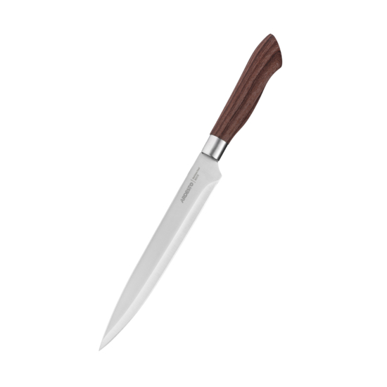 Ardesto Knives Set with block Midori, 6pcs, stainless steel, plastic, bamboo, brown