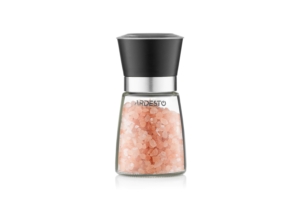 Ardesto Salt and Pepper Mill Gemini, 180ml, glass, plastic, transparent, black