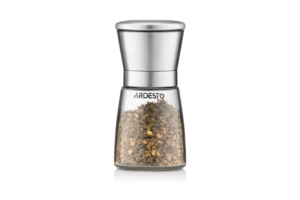 Ardesto Salt and Pepper Mill Gemini, 180ml, glass, stainless steel, transparent