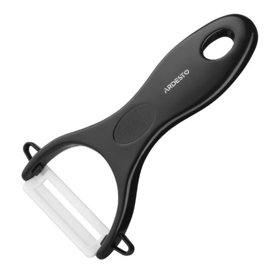 Ardesto Ceramic Peeler Fresh, ceramics, plastic, black