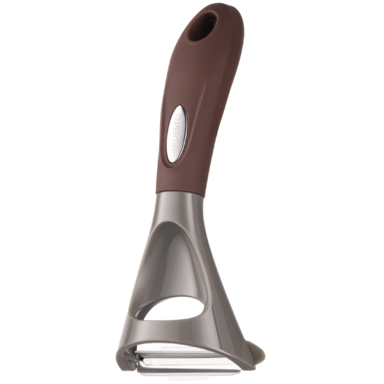 Ardesto Peeler Gemini, 19.5cm, stainless steel, nylon, gray-brown