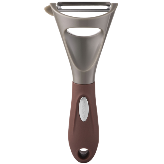 Ardesto Peeler Gemini, 19.5cm, stainless steel, nylon, gray-brown