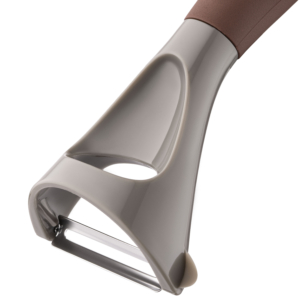 Ardesto Peeler Gemini, 19.5cm, stainless steel, nylon, gray-brown
