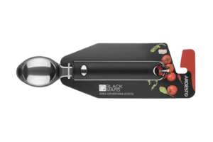 ARDESTO Ложка для морозива Black Mars, 20.5см, нержавіюча сталь, пластик, чорний