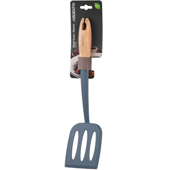 Ardesto Slotted turner Midori, 34.5cm, nylon, wood, blue
