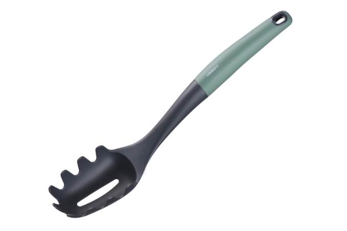 Ardesto Spaghetti spoon Gemini, 32.8cm, nylon, plastic, gray-green