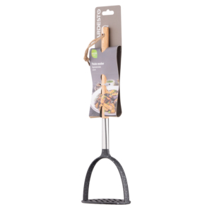 Ardesto Potato Masher Midori, 33сm, nylon, wood, stainless steel, black