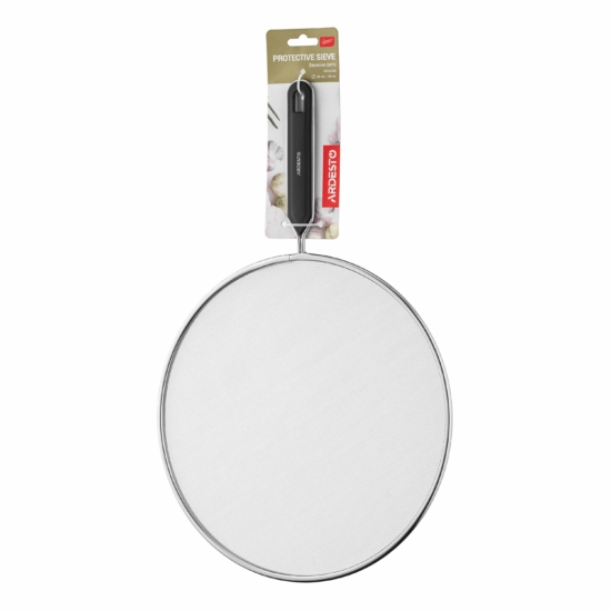 Захисне сито Ardesto Gemini, 28см, нержавіюча сталь, пластик, чорний