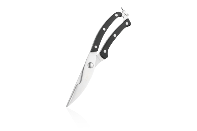 Ardesto Kitchen Poultry Scissors Black Mars, 25.5cm, stainless steel, plastic, black