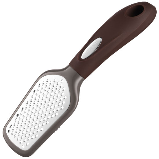 Ardesto Grater Gemini, 21.5cm, stainless steel, plastic, gray-brown