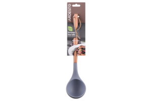 Ardesto Ladle Midori, 31cm, silicone, wood, gray