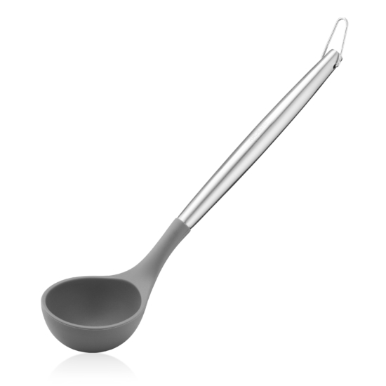Ardesto Ladle Gemini, 32cm, silicone, stainless steel, gray