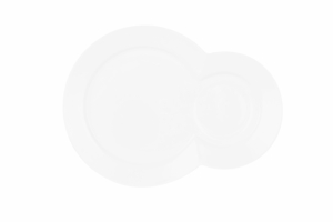 Ardesto Saucer for cup, 24х18сm, porcelain, white