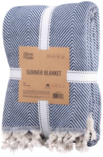 Ardesto Summer blanket 210х230cm, 100% cotton, blue