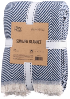 Ardesto Summer blanket 140х190cm, 100% cotton, blue