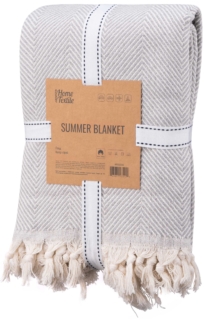Ardesto Summer blanket 210х230cm, 100% cotton, grey