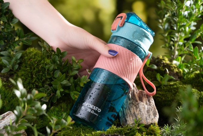 ARDESTO Бутылка для воды Active, 600мл, пластик, голубой