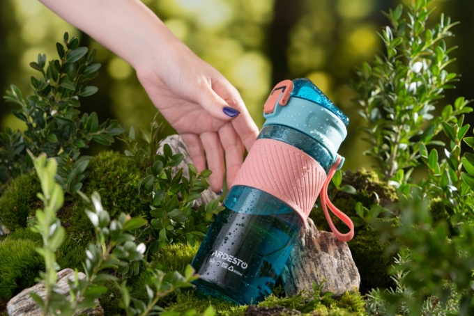 ARDESTO Бутылка для воды Active, 600мл, пластик, голубой