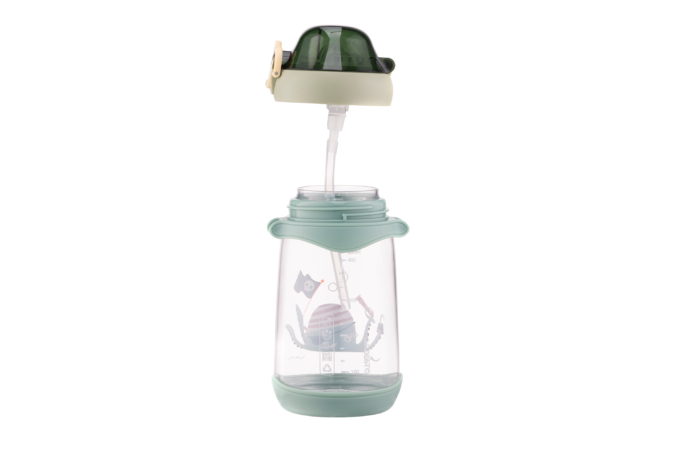 Ardesto Bottle for kids Octopus, 500ml, plastic, green