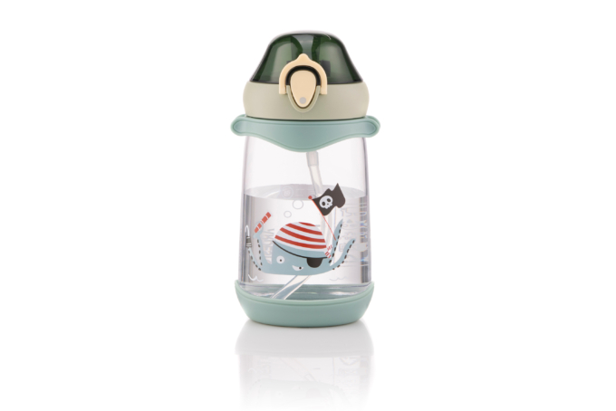 Ardesto Bottle for kids Octopus, 500ml, plastic, green