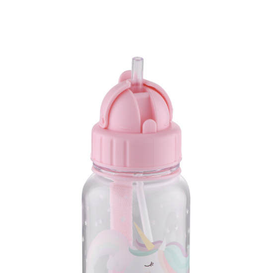 Ardesto Bottle for kids Unicorn, 500ml, plastic, pink