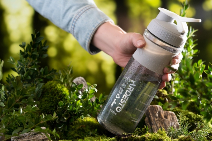 Бутылка для воды Ardesto Smart bottle, 1000мл, тритан, серый