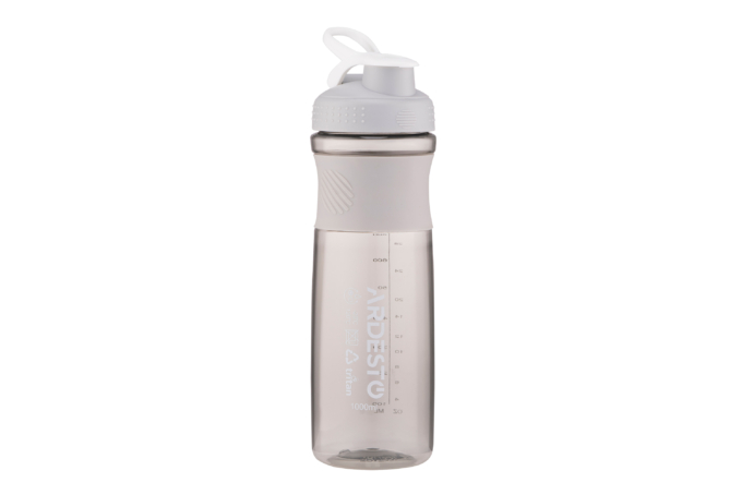 Бутылка для воды Ardesto Smart bottle, 1000мл, тритан, серый