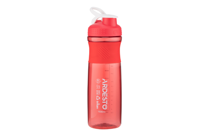 Бутылка для воды Ardesto Smart bottle, 1000мл, тритан, красный