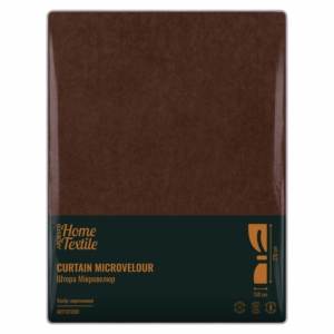 Штора Ardesto 150х270см, микровелюр, 100% полиэстер, коричневый