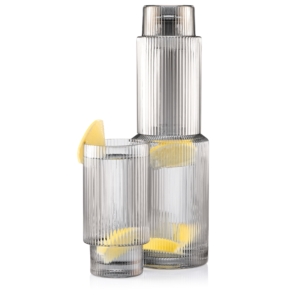 Набор стаканов высоких Ardesto Graphite, 380мл, 2шт, стекло, серый